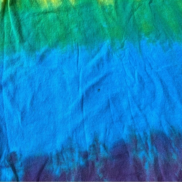 tie dye pride flag short sleeve tee unisex M crew neck rainbow - Picture 6 of 7